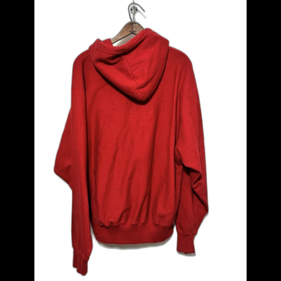 Vintage Steve & Barry’s USA Flag Red Hoodie Pullover Sweatshirt Mens XL - Picture 2 of 5